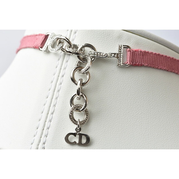 Christian Dior Dior Pink Silver Rhinestone Necklace Choker - Picture 7 of 7
